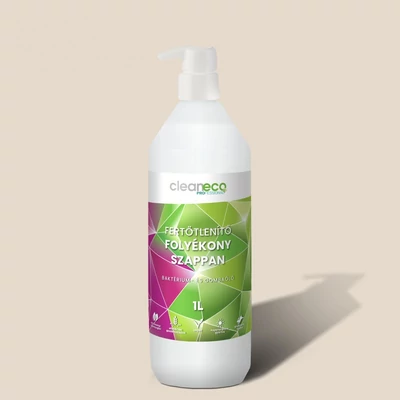 Cleaneco fertőtlenítő folyékony szappan PUMPÁVAL 1 l