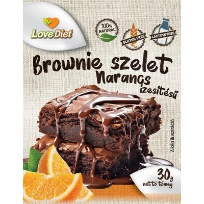 Love Diet gluténmentes brownie (NARANCS ízű) 30 g