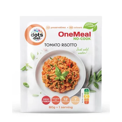 Diétás paradicsomos rizottó rosttal, vitaminokkal, nyomelemekkel, 1 adag