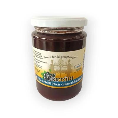 Fertődi feketeribizli lekvár cukorral és mézzel 400 g