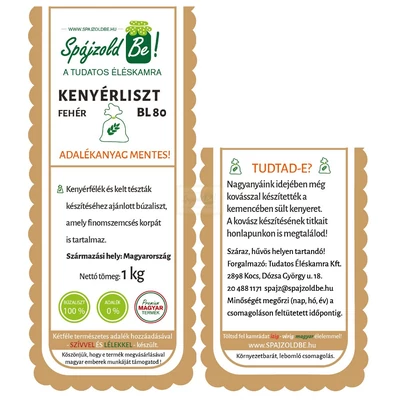 Spájzold Be! Búzakenyérliszt BL 80 - 1 kg