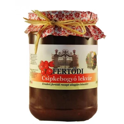Fertődi csipkebogyólekvár cukorral és mézzel  400 g