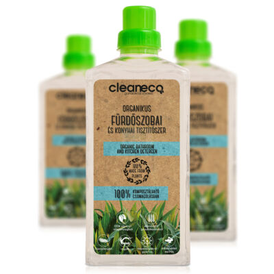 Cleaneco organikus fürdőszobai és konyhai tisztítószer 1 l