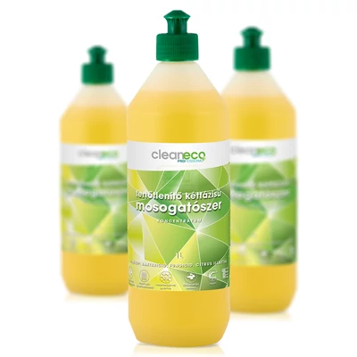 Cleaneco fertőtlenítő kétfázisú mosogatószer 1 l