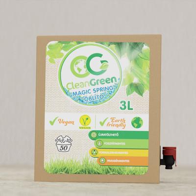 CleanGreen Magic Spring Öblítő – 3 L Bag In Box – utántölthető/refill Természet- és bőrbarát!