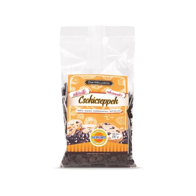 Dia-Welness Sütésálló étcsokoládé csepp édesítőszerrel 150 g